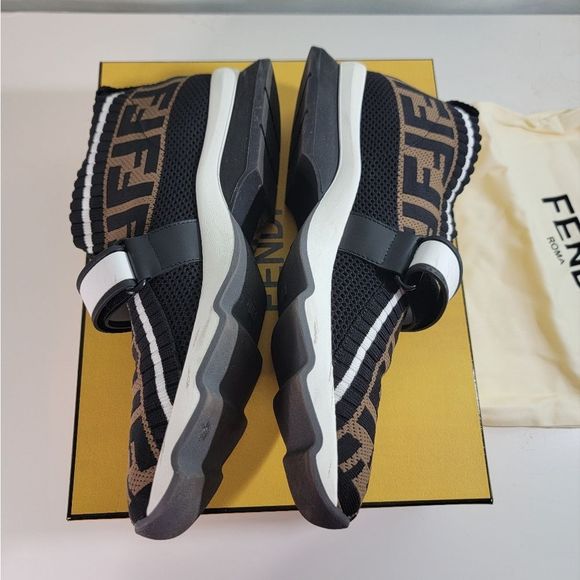 Authentic FENDI sneakers filato rega banda FF in size 39 - Picture 3 of 6